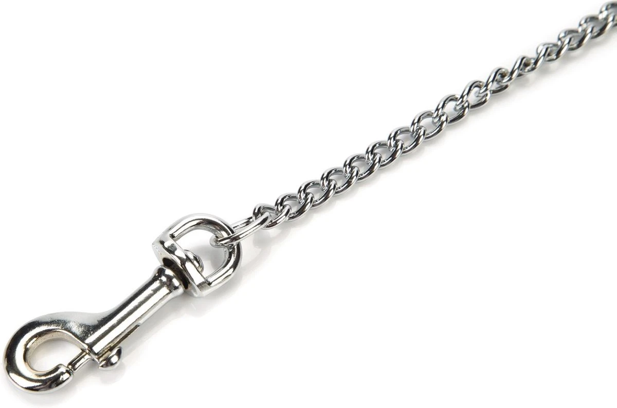 Beeztees - Hondenriem - Kettinglijn - Zwart - 2x112 Cm 2 Beeztees - Hondenriem - Kettinglijn - Zwart - 2x112 Cm - Afbeelding 2