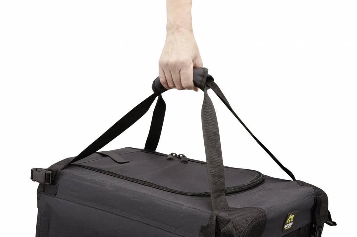 Maelson Soft Kennel - Robuuste Hondenbench Van Zacht Materiaal - Opvouwbare Kennel Met Stevig Stalen Binnenframe - Zwart/antraciet - XXS / XS / S / M / L / XL / XXL - 92 L 9 Maelson Soft Kennel - Robuuste Hondenbench Van Zacht Materiaal - Opvouwbare Kennel Met Stevig Stalen Binnenframe - Zwart/antraciet - XXS / XS / S / M / L / XL / XXL - 92 L - Afbeelding 9