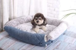 Cannie NEW Comfortabele - Hondenmand - Hondenbed - Warme Winter - 60*50*16 - Blauw -Hondenbenodigdheden Korting 1200x800 56
