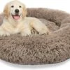 Topmast Fluffy Donut - Dierenmand - Donut Hondenmand - Camel - 40 Cm