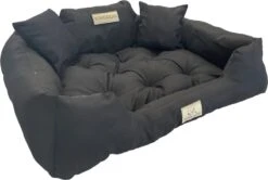 Kingdog - Honden- En Kattenbed 55 X 45 | Zwart - Maat S