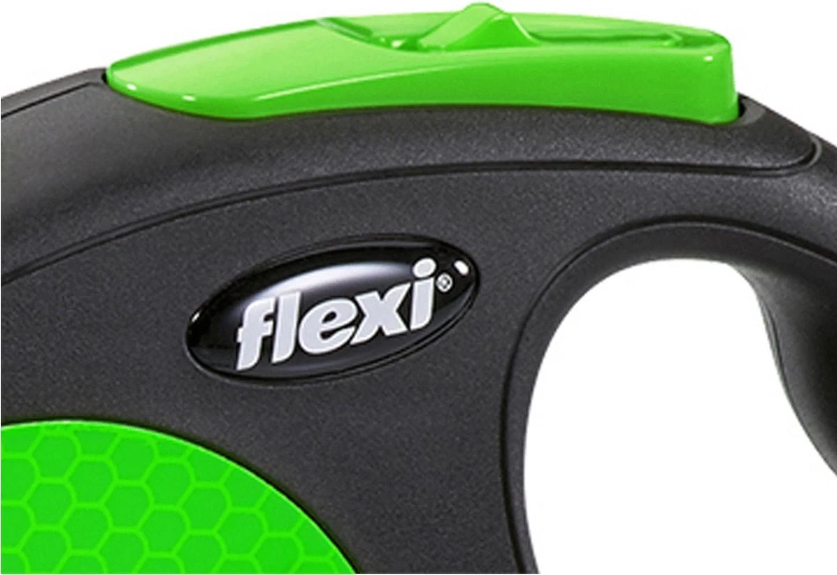 Flexi New Neon Tape - Hondenriem - Zwart/Groen - M - 5 M - (<25 Kg) 5 Flexi New Neon Tape - Hondenriem - Zwart/Groen - M - 5 M - (<25 Kg) - Afbeelding 5