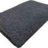 2 Stuks - Vetbed - Antislip Dierenmat - Dierenkleed - Hondenkleed - Benchvacht - Antraciet Effen - 75 X 50 CM - Machine Wasbaar