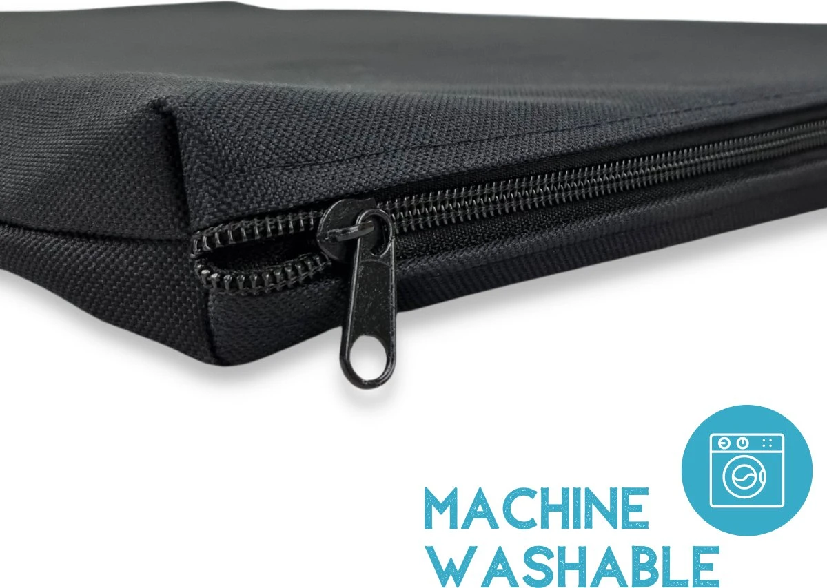 Topmast Waterproof Benchkussen - Nylon - Zwart - 90 X 60 Cm - Benchmat - Benchmatras - Waterafstotend - Hondenkussen 2 Topmast Waterproof Benchkussen - Nylon - Zwart - 90 X 60 Cm - Benchmat - Benchmatras - Waterafstotend - Hondenkussen - Afbeelding 2