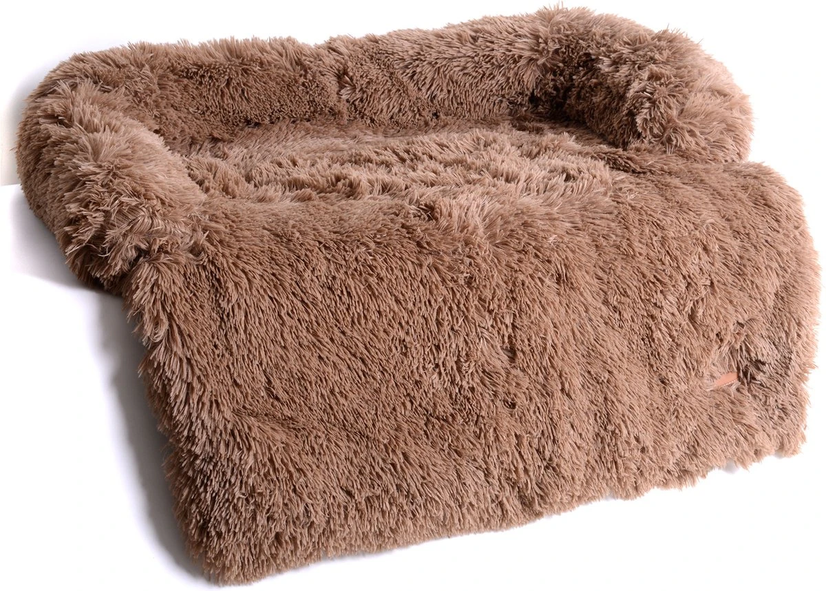 Dogs&Co Zachte Fluffy Hondenmat Voor Bank Maat L Khaki 120x90cm - Hondenmand 6 Dogs&Co Zachte Fluffy Hondenmat Voor Bank Maat L Khaki 120x90cm - Hondenmand - Afbeelding 6