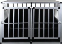 Topmast Autobench Ellipse - XL - 89 X 69 X 50 Cm - Zwart - Aluminium Reisbench Met Tussenschot - Dubbel - Autobench Voor Hond - Autobenches - Reisbench Hond -Hondenbenodigdheden Korting 1200x858 3