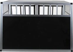 Topmast Autobench Ellipse - XL - 89 X 69 X 50 Cm - Zwart - Aluminium Reisbench Met Tussenschot - Dubbel - Autobench Voor Hond - Autobenches - Reisbench Hond -Hondenbenodigdheden Korting 1200x859 6