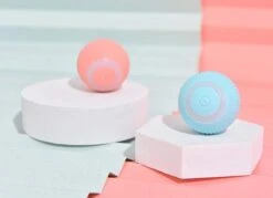 Merkloos Speelbal - Slimme Interactieve Zelfrollende Bal - Kat En Hond Speelgoed - Kattenspeelgoed - BLAUW -Hondenbenodigdheden Korting 1200x868 4