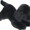 Boony - Natural Decoration - Labrador Pluche Liggend - Zwart - 20 Cm