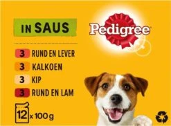 Pedigree Adult Honden Natvoer - Vlees & Gevogelte In Saus - 48 X 100g -Hondenbenodigdheden Korting 1200x884