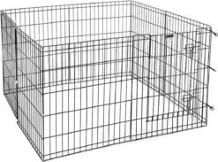 Topmast Puppyren Hond Opvouwbaar XL Zwart Gecoat Metaal. 76 Cm Hoog - 560 Cm Omtrek -Hondenbenodigdheden Korting 1200x890 4