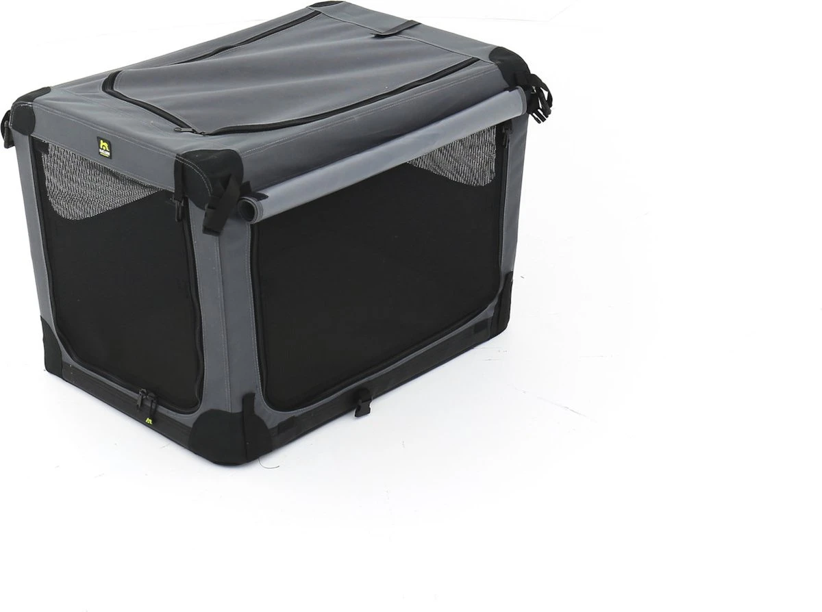 Maelson Soft Kennel - Robuuste Hondenbench Van Zacht Materiaal - Opvouwbare Kennel Met Stevig Stalen Binnenframe - Zwart/antraciet - XXS / XS / S / M / L / XL / XXL - 92 L 1 Maelson Soft Kennel - Robuuste Hondenbench Van Zacht Materiaal - Opvouwbare Kennel Met Stevig Stalen Binnenframe - Zwart/antraciet - XXS / XS / S / M / L / XL / XXL - 92 L