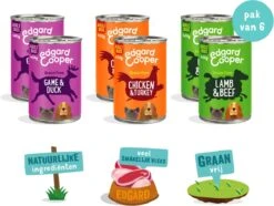 Edgard & Cooper Hondenvoer Multipack Kip - Wild - Lam 6 X 400 Gr -Hondenbenodigdheden Korting 1200x902