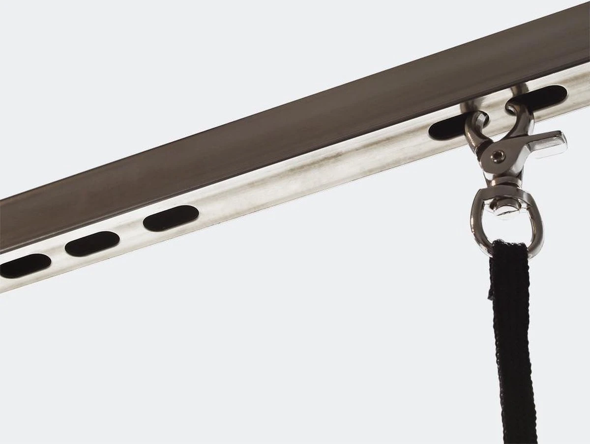 Honden Trimtafel Met Enkele Aanlijnoptie, 760 Mm Hoog, Inklapbaar; Kniptafel - Wastafel Met Lus Zwart / Grijs - Verzorgingstafel Voor Huisdieren - Multistrobe 2 Honden Trimtafel Met Enkele Aanlijnoptie, 760 Mm Hoog, Inklapbaar; Kniptafel - Wastafel Met Lus Zwart / Grijs - Verzorgingstafel Voor Huisdieren - Multistrobe - Afbeelding 2