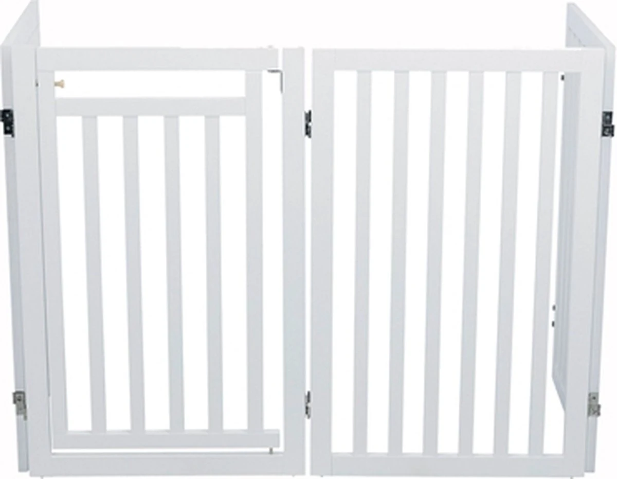 Trixie Hondenhek Met Deur Wit - 60-160 X 81 CM 9 Trixie Hondenhek Met Deur Wit - 60-160 X 81 CM - Afbeelding 9