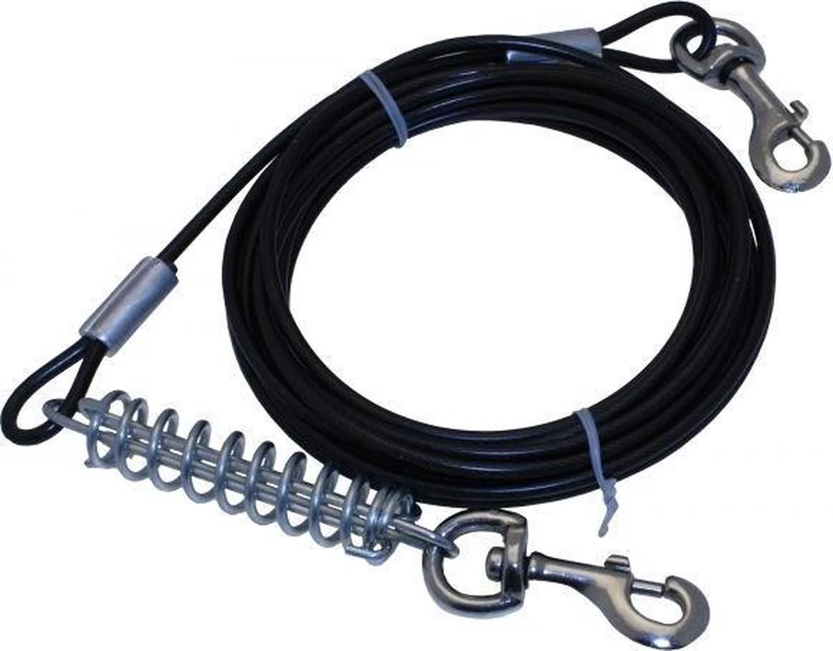 Petgear Tie Out Cable Aanleglijn - 470x0.5x0.5 Cm 1 Petgear Tie Out Cable Aanleglijn - 470x0.5x0.5 Cm