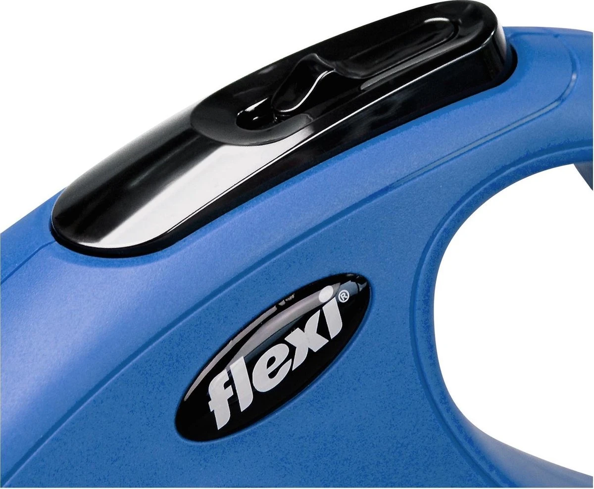 Flexi New Classic Tape - Hondenriem - Blauw - M - 5 M - (<25 Kg) 2 Flexi New Classic Tape - Hondenriem - Blauw - M - 5 M - (<25 Kg) - Afbeelding 2