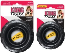 Kong Traxx Hondenspeelgoed - Rubber - M/L- Zwart -Hondenbenodigdheden Korting 1200x992 6