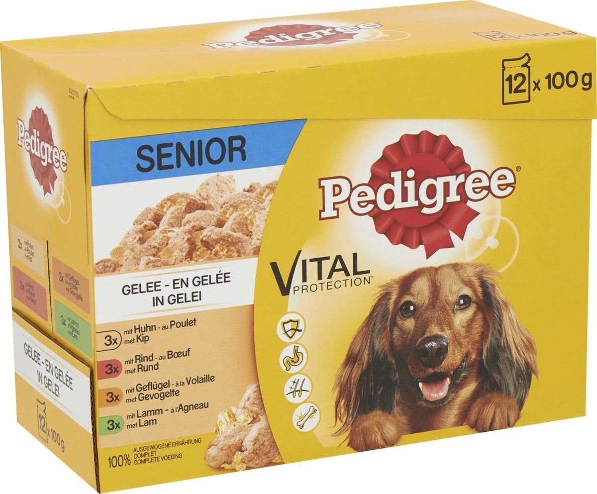 Pedigree Multipack Maaltijdzakjes Senior 12 X 100 Gr 2 Pedigree Multipack Maaltijdzakjes Senior 12 X 100 Gr - Afbeelding 2