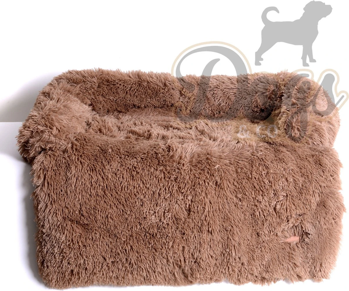 Dogs&Co Zachte Fluffy Hondenmat Voor Bank Maat L Khaki 120x90cm - Hondenmand 4 Dogs&Co Zachte Fluffy Hondenmat Voor Bank Maat L Khaki 120x90cm - Hondenmand - Afbeelding 4