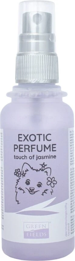 Hondenparfum Spray In 4 Geuren - Greenfields - Alchoholvrije En PH Neutrale Formule Tegen Onaangename Geurtjes - 50ml - Exotic -Hondenbenodigdheden Korting 345x1200