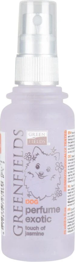 Hondenparfum Spray In 4 Geuren - Greenfields - Alchoholvrije En PH Neutrale Formule Tegen Onaangename Geurtjes - 50ml - Exotic -Hondenbenodigdheden Korting 346x1200 1