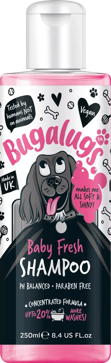 Bugalugs - Vachtverzorging Hond - Baby Fresh Gift Set - Hondenshampoo - Hondenparfum - Anti-klit Spray - 650 Ml - Kerstcadeau 3 Bugalugs - Vachtverzorging Hond - Baby Fresh Gift Set - Hondenshampoo - Hondenparfum - Anti-klit Spray - 650 Ml - Kerstcadeau - Afbeelding 3