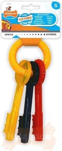 Nylabone Puppy Teething Key Flexible Geel&Blauw&Rood - Hondenspeelgoed - Wolf Tot 16kg -Hondenbenodigdheden Korting 495x1200 5