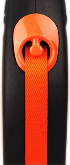 Flexi New Neon Tape - Hondenriem - Zwart/Oranje - M - 5 M - (<25 Kg) -Hondenbenodigdheden Korting 509x1200 3