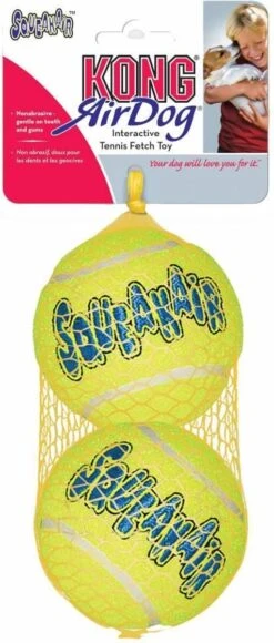Kong Air Squacker Tennisbal - Hondenspeelgoed - Geel - M - Ø7,1 Cm -Hondenbenodigdheden Korting 511x1200