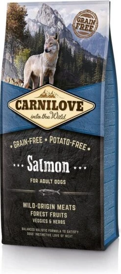 Carnilove Adult Granenvrij Hondenvoer Zalm 12kg Met 70% Vis!