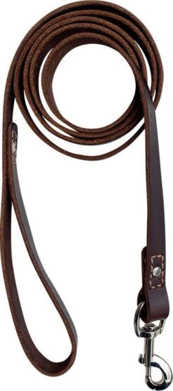 Hondenriem - 180 Cm – Bruine Riem - Leren Hondenriem Met Stiksels – 100% Volnerfleer - Hond -Hondenbenodigdheden Korting 532x1200