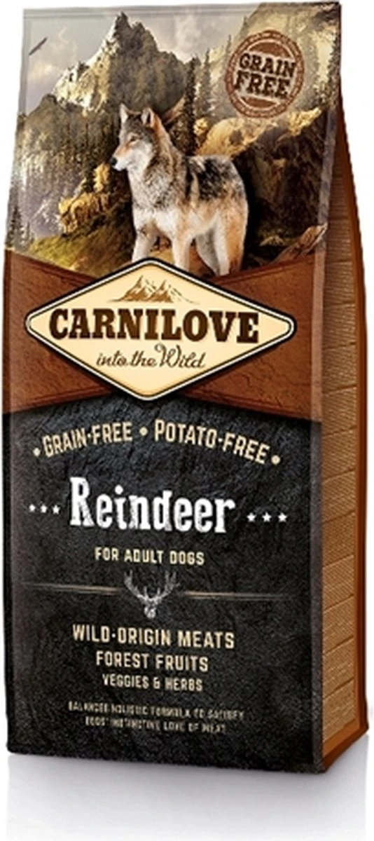 CARNILOVE REINDEER ADULT 12KG 1 CARNILOVE REINDEER ADULT 12KG