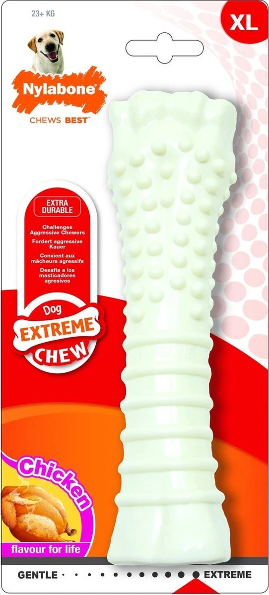 Nylabone Harde Bijters Kluif - Kip - Voor Honden Tot 30 Kg 1 Nylabone Harde Bijters Kluif - Kip - Voor Honden Tot 30 Kg