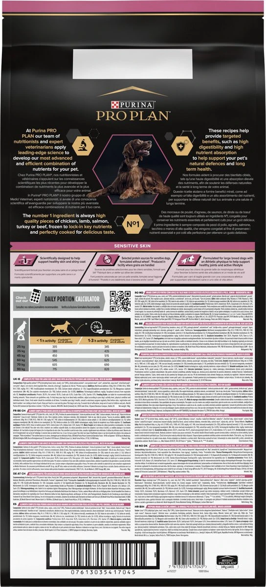 Pro Plan Large Atlethic Adult Sensitive Skin - Honden Droogvoer - Zalm - 14 Kg 2 Pro Plan Large Atlethic Adult Sensitive Skin - Honden Droogvoer - Zalm - 14 Kg - Afbeelding 2
