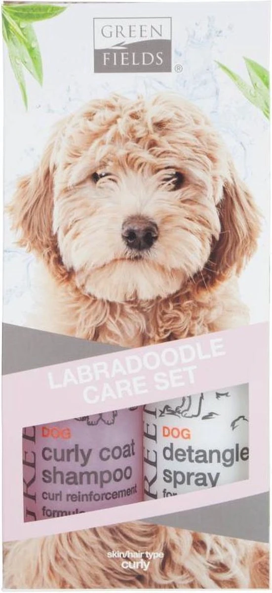 Greenfields Labradoodle Vacht Verzorgingsset - Shampoo En Anti-Klit Spray Voor Langharige Of Krullende Vacht 1 Greenfields Labradoodle Vacht Verzorgingsset - Shampoo En Anti-Klit Spray Voor Langharige Of Krullende Vacht
