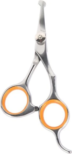 Merkloos Premium Gebogen Trimschaar Honden - Huisdier Trimmen - Hoofd, Poten Ogen & Oren - Kat & Hond Knippen - Veilige Schaar -Hondenbenodigdheden Korting 562x1200