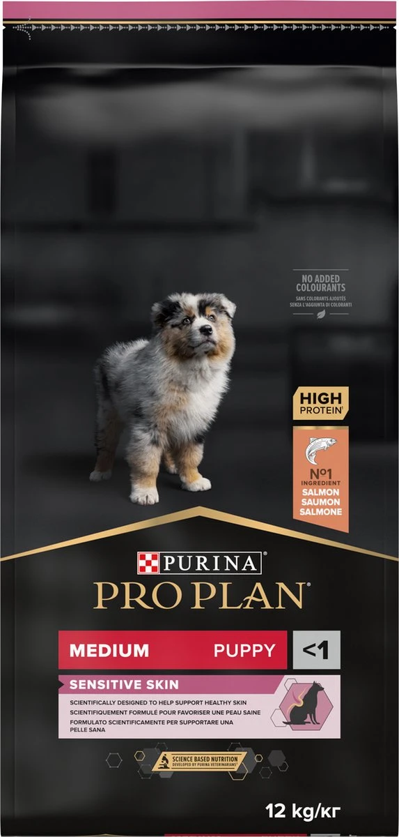 Pro Plan Medium Puppy Sensitive Skin - Honden Droogvoer - Zalm - 12 Kg 16 Pro Plan Medium Puppy Sensitive Skin - Honden Droogvoer - Zalm - 12 Kg - Afbeelding 16