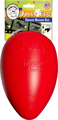 Jolly Pets Jolly Egg Hondenspeelgoed – Stevige Hondenbal – Gemaakt Van Extreem Duurzaam Kunststof – Geschikt Voor De Grotere Hond – Hondenspeeltjes – Weerbestendig - 30cm – Rood -Hondenbenodigdheden Korting 578x1200 1