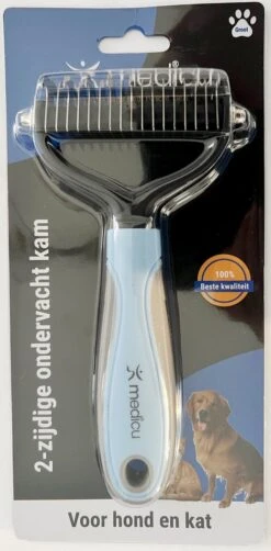Hondenkam 2-Zijdige Voor Ondervacht - Kattenkam - Voorkomt Haaruitval - Verwijdert Klitten - MEDICU ® Premium Quality -Hondenbenodigdheden Korting 591x1200 6