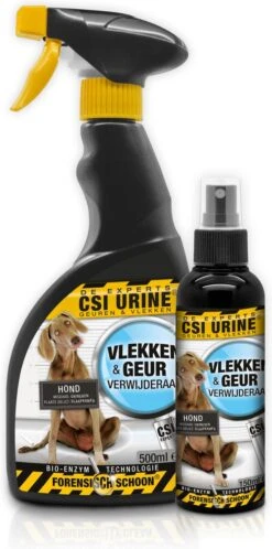 CSI Urine Vlek En Geurspray Puppy En Hond 500 Ml -Hondenbenodigdheden Korting 595x1200 1