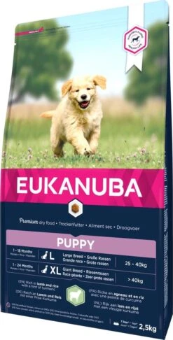Eukanuba Puppy Junior - Medium Breed - Lam & Rijst - 2.5 Kg