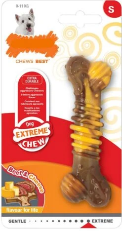 Nylabone Extreme Kauwbot Met Rund- En Kaassmaak - Voor Krachtige Kauwers - In S/M/XL - X-Large -Hondenbenodigdheden Korting 633x1200 3