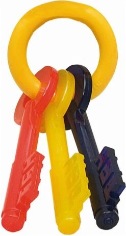Nylabone Puppy Teething Key Flexible Geel&Blauw&Rood - Hondenspeelgoed - Wolf Tot 16kg -Hondenbenodigdheden Korting 640x1200 2