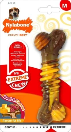 Nylabone Extreme Kauwbot Textuur Met Rund- En Kaassmaak -Hondenbenodigdheden Korting 649x1200 3