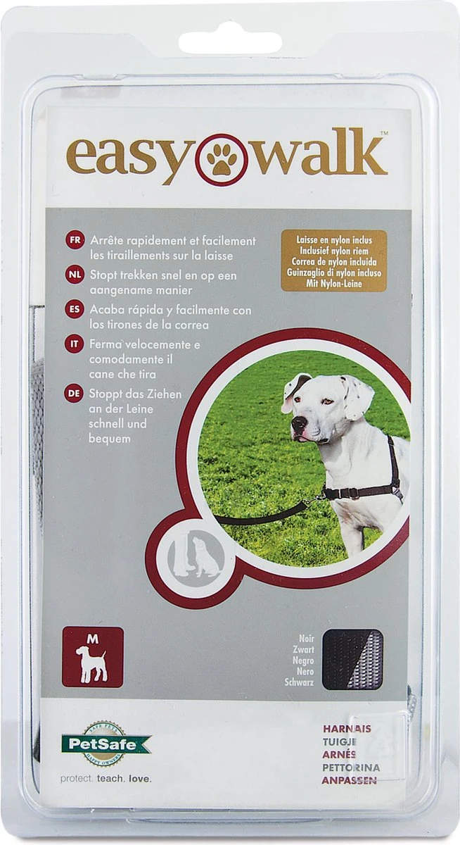 PetSafe Easy Walk® - Hondentuigje - Zwart - M - 51-71 Cm 2 PetSafe Easy Walk® - Hondentuigje - Zwart - M - 51-71 Cm - Afbeelding 2