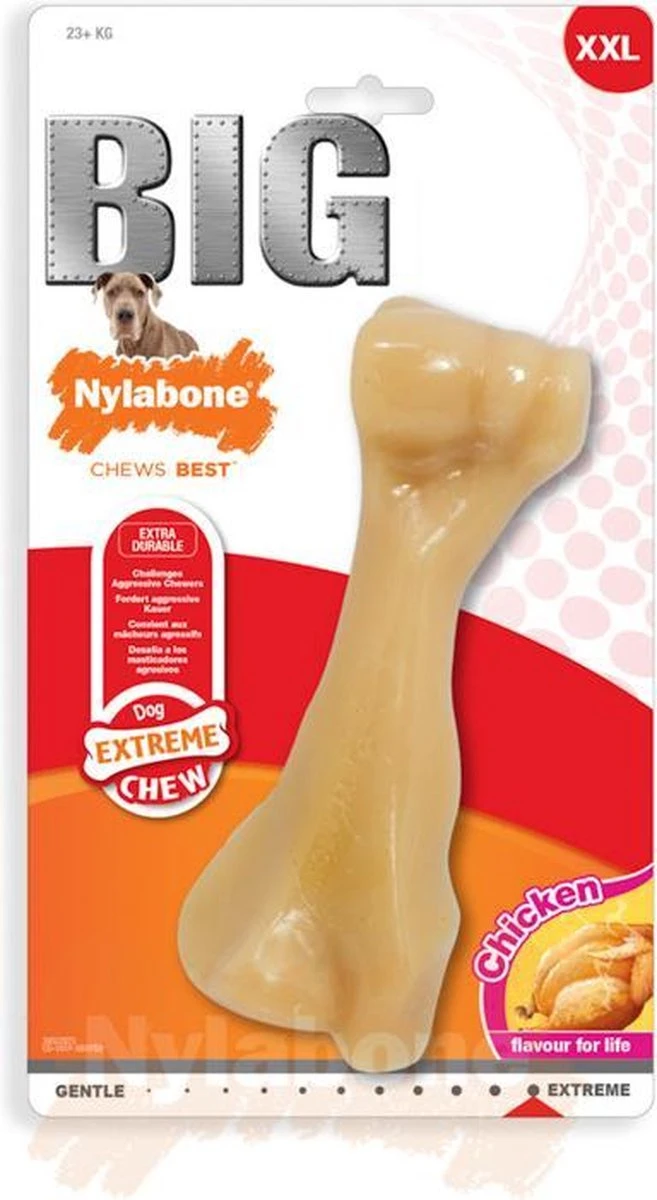 Nylabone Harde Bijters Kluif - Kip - Voor Honden Tot 30 Kg 11 Nylabone Harde Bijters Kluif - Kip - Voor Honden Tot 30 Kg - Afbeelding 11