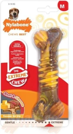 Nylabone Extreme Kauwbot Textuur Met Rund- En Kaassmaak -Hondenbenodigdheden Korting 658x1200 2