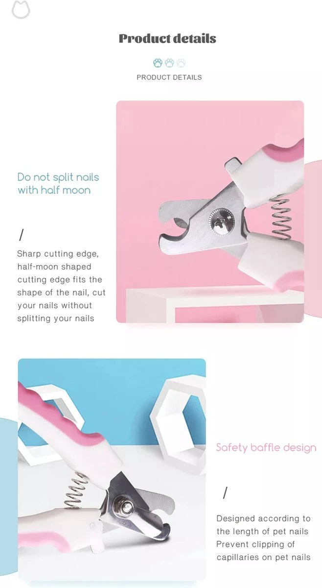 Merkloos Professionele Nagelschaar - Dieren Nagelschaar - Roze - Honden Nagelknipper - Hondennagels - Honden Knip Schaar - Honden Knipsch 5 Merkloos Professionele Nagelschaar - Dieren Nagelschaar - Roze - Honden Nagelknipper - Hondennagels - Honden Knip Schaar - Honden Knipsch - Afbeelding 5