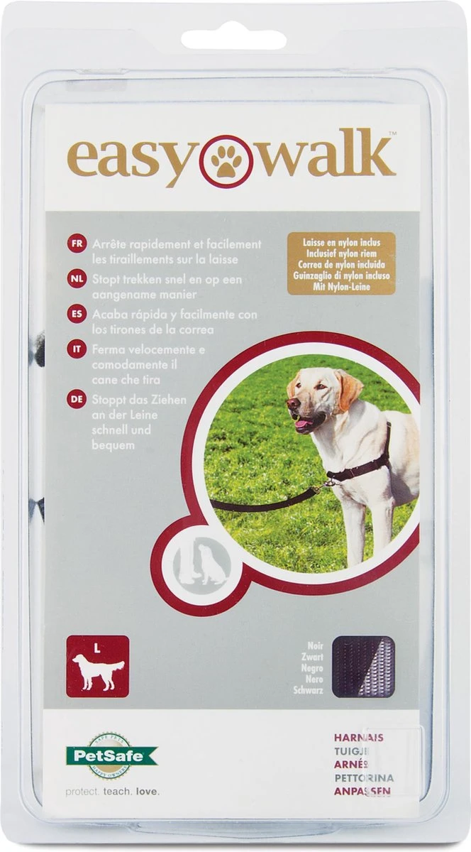 PetSafe Easy Walk® - Hondentuigje - Zwart - L - 66-91 Cm 2 PetSafe Easy Walk® - Hondentuigje - Zwart - L - 66-91 Cm - Afbeelding 2